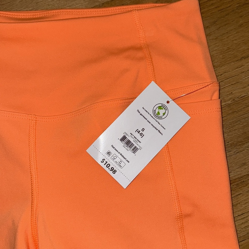 Women's Orange bike Shorts - Picture 2 of 3